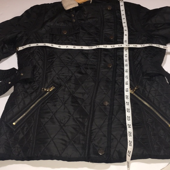 SAM EDELMAN black quilted Sherpa jacket - Picture 8 of 8